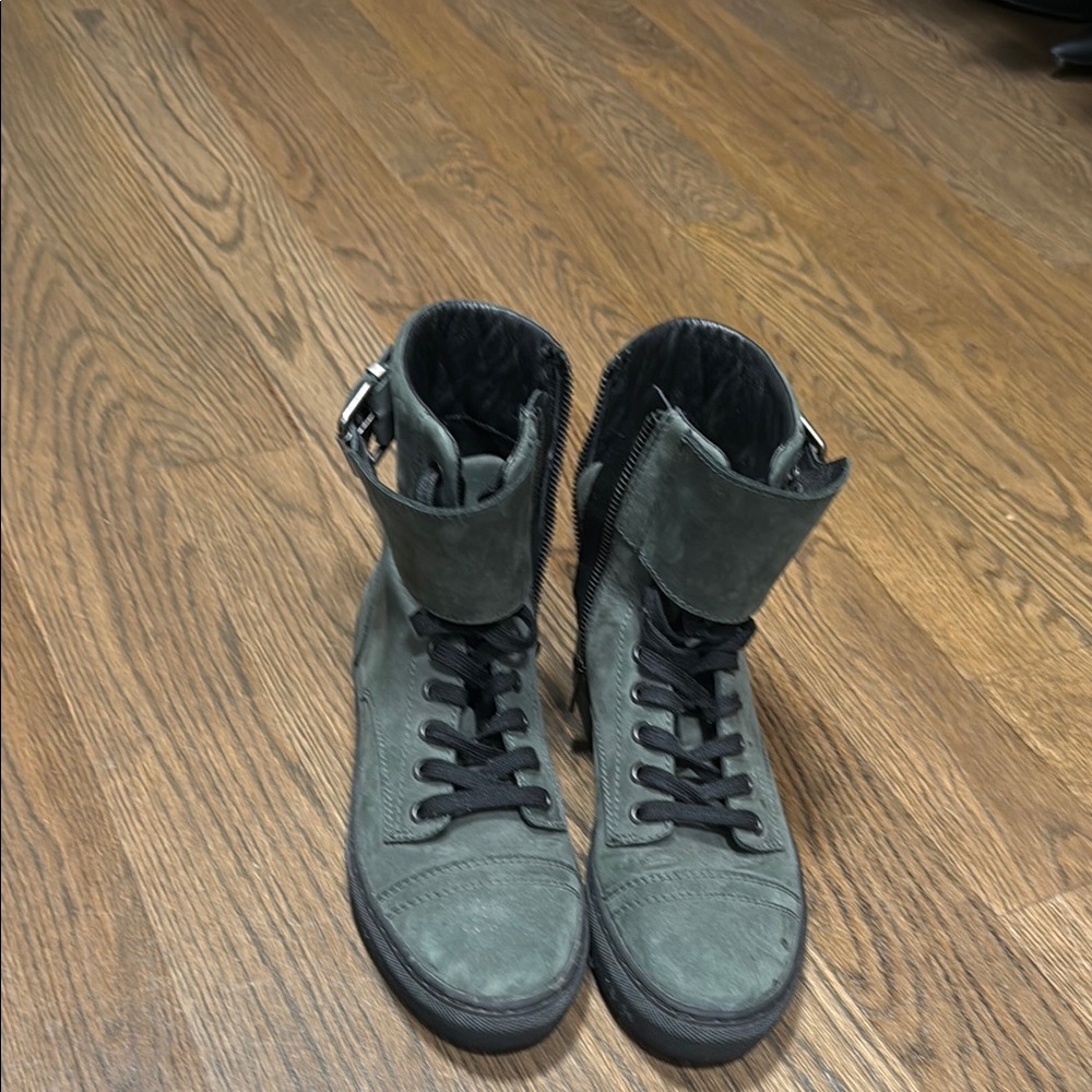 All Saints Gray Athletic High-Top Shoes